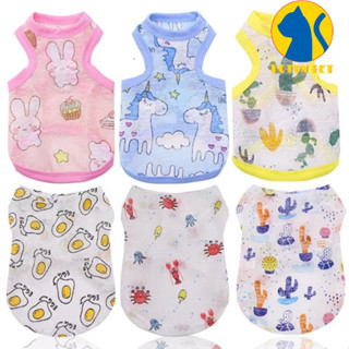 Áo 3 lỗ cho chó mèo chất liệu vải mỏng phù hợp mặc cho mùa hè