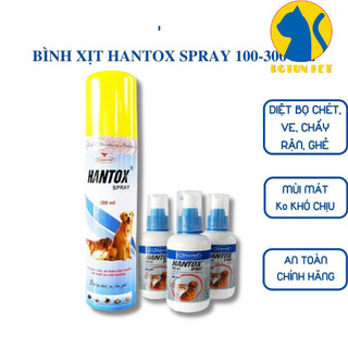 Hantox spray - Diệt bọ chét, ve, rận, ghẻ dành cho chó mèo