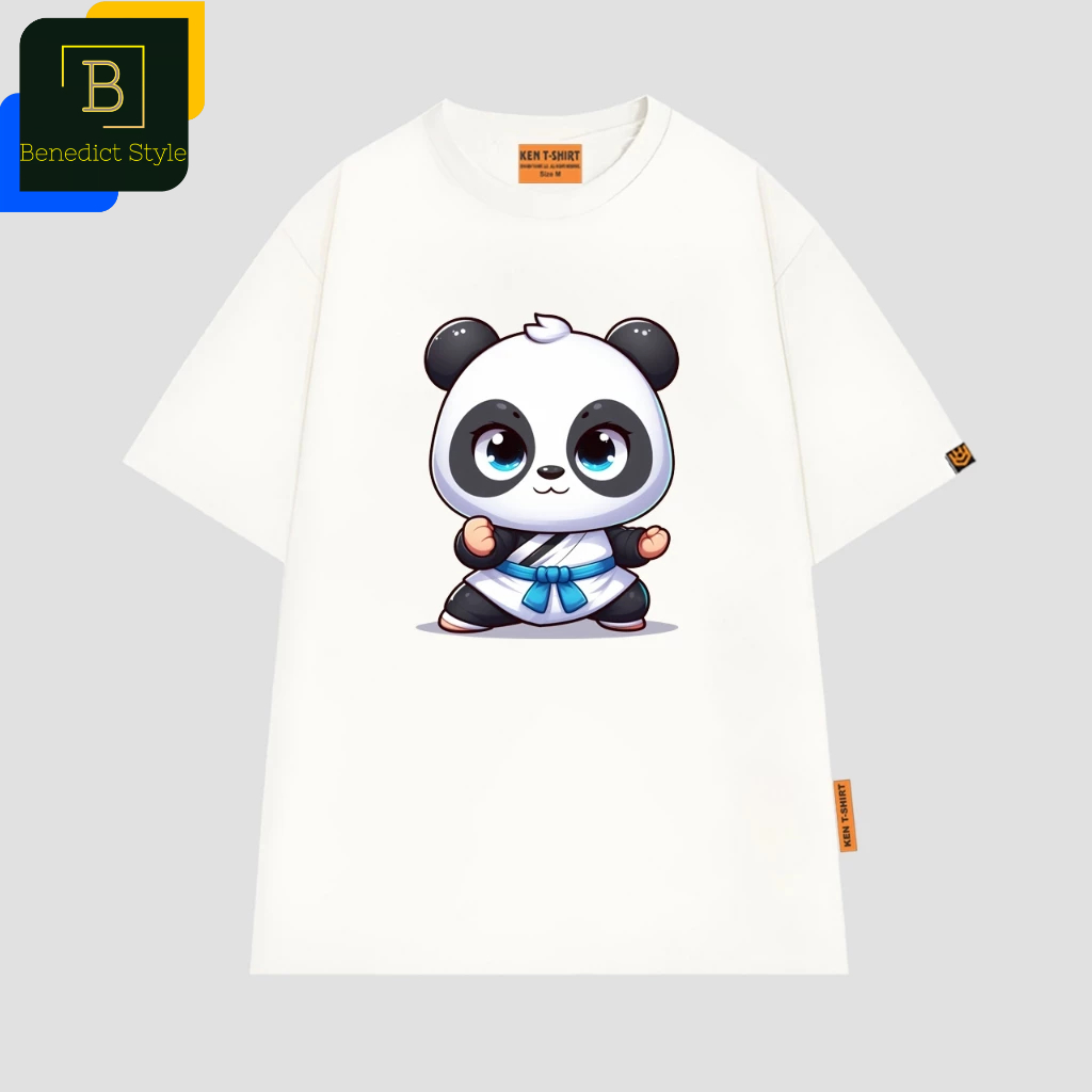 Áo thun tay lỡ unisex in hình Gấu Trúc Panda tập võ thuật ngộ nghĩnh Kungfu panda shirt BND766