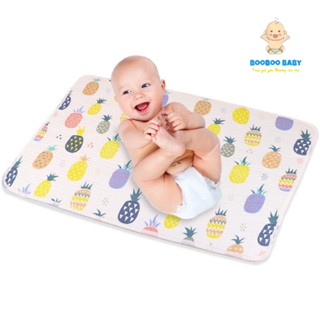 (Hàng Loại 1) Lót Sợi Tre, Miếng Lót Thay Bỉm Chống Thấm 6 Lớp Organic Cho Bé KT 50*70cm BB65