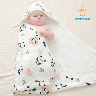 BooBoo Baby - Choàng Ủ, Khăn Tắm, Chăn Ủ Xô Có Mũ 4 lớp Hàng Loại 1 Chất Thoáng Mát Cho Bé BB37