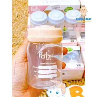 Bộ 3 Bình Trữ Sữa 150ml Fatz Baby Cổ Rộng Có Thể Tháo Lắp Núm Ti BB86
