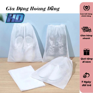 10 Túi đựng giầy dép chất liệu vải không dệt, có dây rút - chống bụi bẩn - T4726