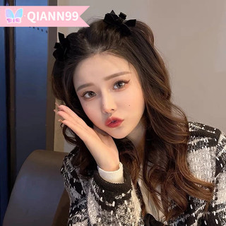 🌸Qiann99🌸Nhung Nơ Nhỏ Lấy Kẹp Nổ Tóc Retro Công Chúa Kẹp Mũ Đội Đầu Nữ Nhỏ Gãy Tóc Nữ