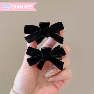 🌸Qiann99🌸Nhung Nơ Nhỏ Lấy Kẹp Nổ Tóc Retro Công Chúa Kẹp Mũ Đội Đầu Nữ Nhỏ Gãy Tóc Nữ