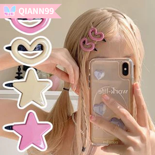 💓Qiann💓Kẹp Tóc Hình Trái Tim / Chú Ếch Dễ Thương Phong Cách Hàn Quốc Yk2