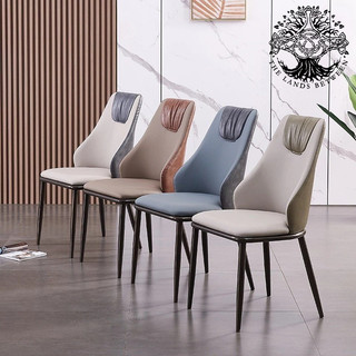 Ghế bàn ăn SPOT nhập khẩu cao cấp bọc da kiểu Ý, chân sắt sơn tĩnh điện, căn hộ chung cư gia đình