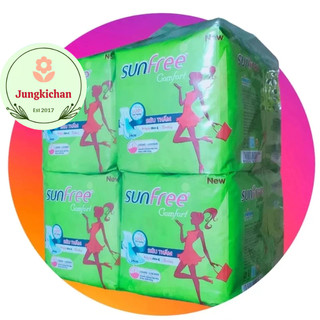 Lốc 8 gói băng vệ sinh Sunfree cánh 8 miếng 24cm