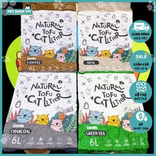 Cát đậu nành Catsme, cát đậu nành cho mèo TOFU Cat Litter Catsme 6L, cát vệ sinh cho mèo.