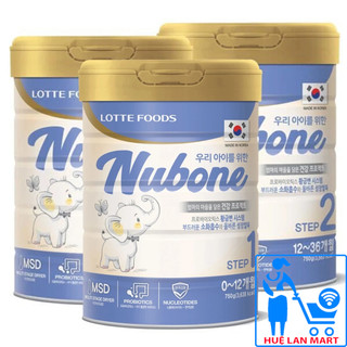 Sữa Lotte Foods Nubone cao năng lượng step 1, step 2, plus hộp 750g