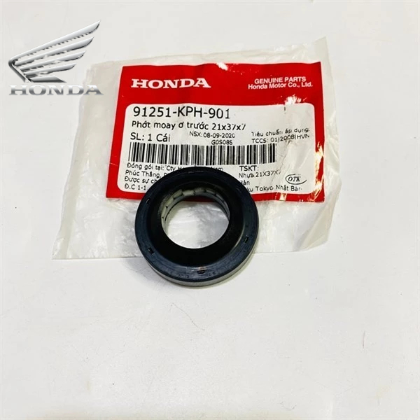 Phớt Moay ơ Bánh Trước HONDA Cỡ 21X37X7 (91251KPH901) | DUST SEAL,21X37X7