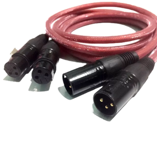 Dây jack âm thanh canon đực cái loại có bọc giáp, 01 cặp dây Jack canon, dây tín hiệu