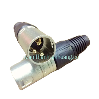 Rắc canon. Neutrik đực chân vàng 01 cái