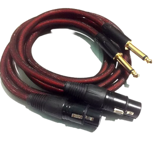 Dây tín hiệu âm thanh 02 dây, rắc XLR ra rắc TS loại chuyên nghiệ dùng cho âm thanh sân khuấ