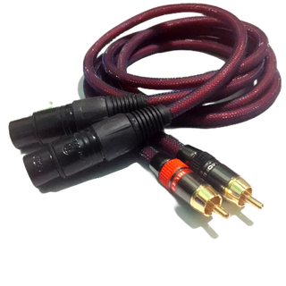Dây Jack canon cái sang av, 02 dây canon ra hoa sen dây vang số