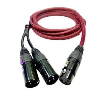 dây Jack chia canon cái ra 2 đầu Jack canon đực dài 2m