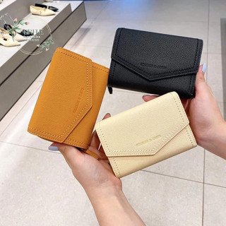 Ví Nữ Bì Thư Chất Dạ Hạt Sần Fullbox Đủ Màu Envelope Short Wallet