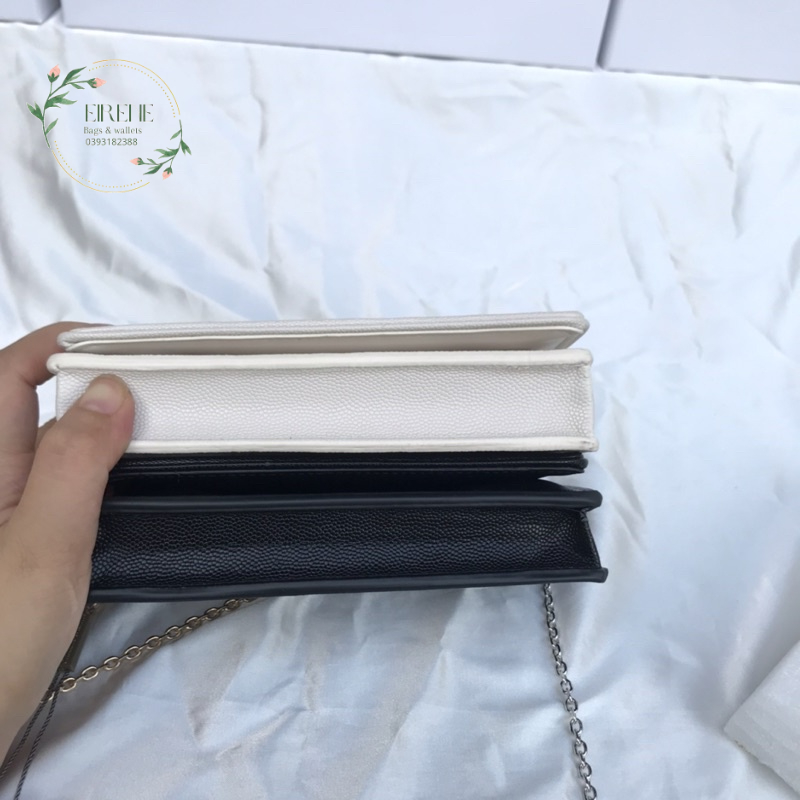 Túi ví nữ trám sần clutch nữ trám hạt có dây đeo tháo dời