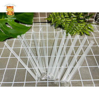 100 ống hút trà sữa phi 8 trong có màng bọc