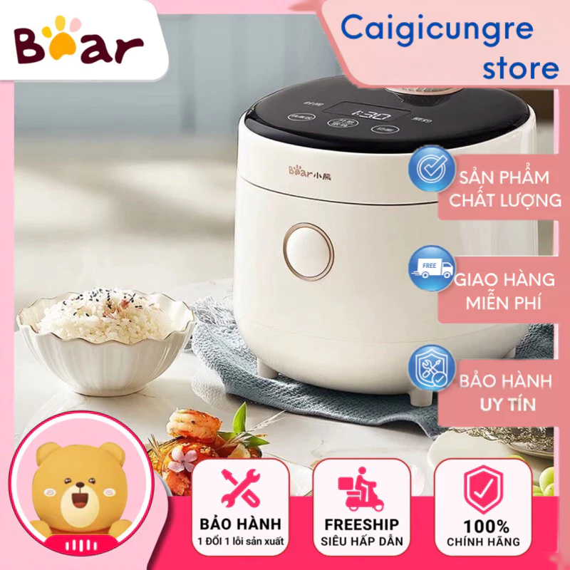 Nồi Cơm Điện Tử Cảm Ứng BEA.R DFB-C16K1 Dung Tích 1.6L, Nấu Cơm Gạo Lứt Ngon Dẻo- Bảo Hành 12 Tháng