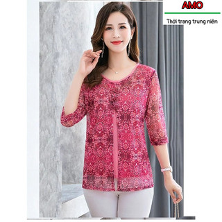Áo sơ mi nữ trung niên cho mẹ cho bà , sơ mi trung niên nữ