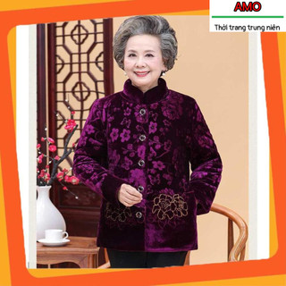 Áo khoác ấm cho bà - nhung