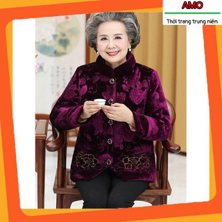 Áo nhung ấm ấp cho người già