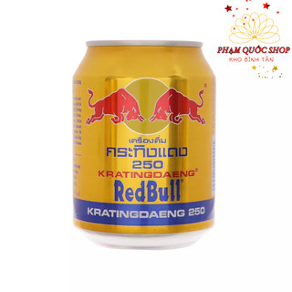 [HÀNG THÁI LAN] Lốc 6 Lon nước tăng lực/ bò cụng Redbull Thái Lan 250ml