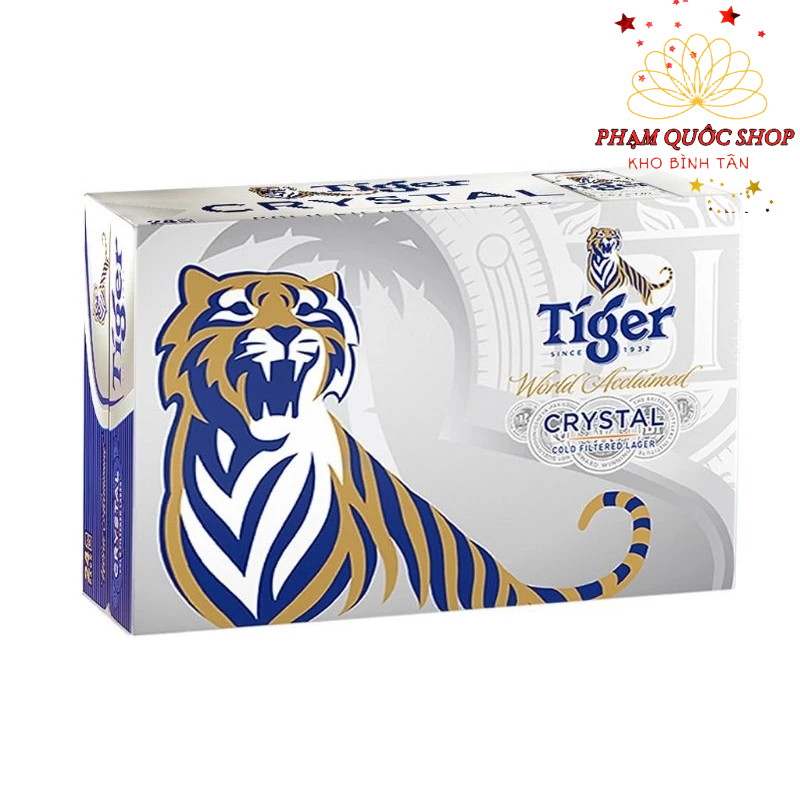 Combo 2 Thùng 24 lon bia Tiger Crystal 330ml