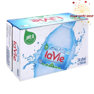 Thùng 24 chai nước khoáng LaVie 350ml