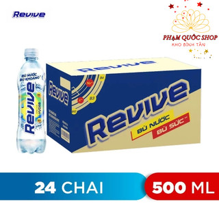 Thùng 24 chai nước ngọt Revive muối khoáng 500ml