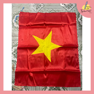 Cờ tổ quốc sao vàng vải sa tanh đủ 80x1m2 đẹp