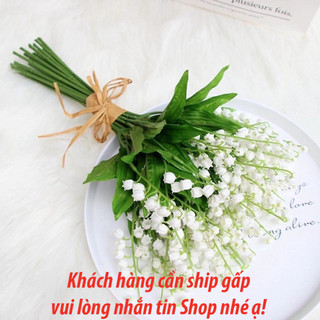 12 cành Hoa linh lan hoa giả bằng lụa cao cấp