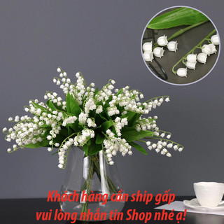 12 cành Hoa linh lan hoa giả bằng lụa cao cấp