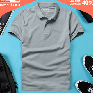 Áo thun nam POLO trơn vải cá sấu cotton cao cấp ngắn tay cực sang trọng