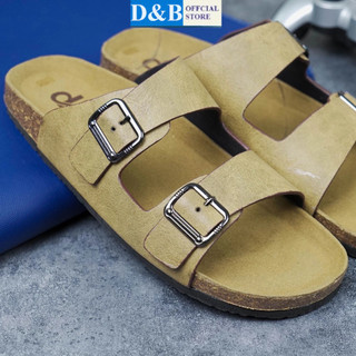 Dép đế trấu da bò quai ngang Birken Bioline Unisex (Đế trấu)  - D08