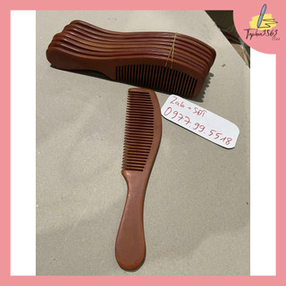 Lược gỗ sừng chải tóc đẹp