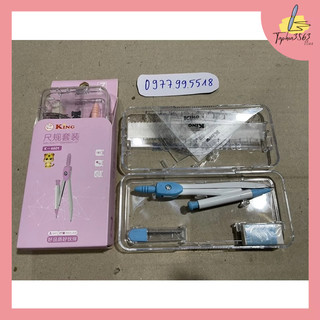 Bộ compa eke thước kẻ king 7 món đẹp