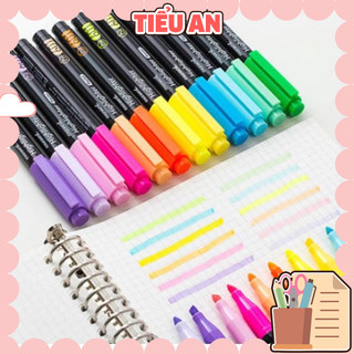 Bút/ Viết dạ quang - đánh dấu trang Monami màu Pastel - bút highlight