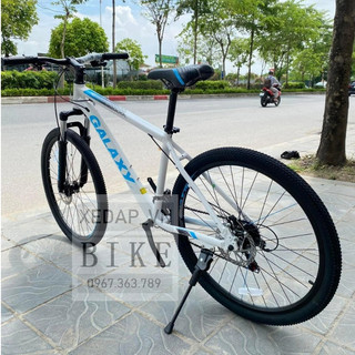 Xe đạp địa hình galaxy a5 mẫu mới 2023 khung nhôm, vành 26inch, bộ đề shimano 21 tốc độ, giảm xóc lò xo