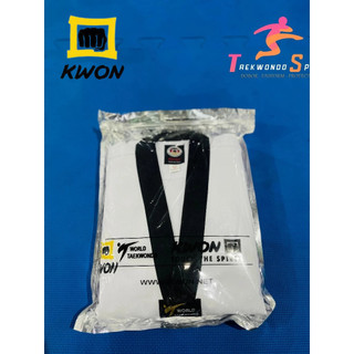Kwon sọc võ phục taekwondo tặng kèm móc khóa taekwondo chibi x võ phục ts