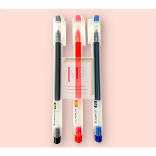 Bút gel nước baoke ống mực liền thân pc5198 ngòi 0.5mm - bút nước liền thân 3 màu xanh/ đỏ/ đen.