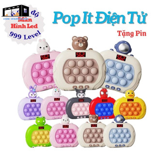 Máy chơi điện tử pop it thế hệ mới nhất, đồ chơi pop it có nhạc rèn luyện phản xạ, tập chung cho bé