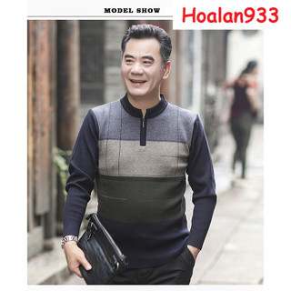 áo len người già, áo len ông già cổ tròn ( cho bố, cho ông)_hàng sẵn 🎉🎉