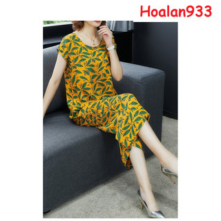 bộ lanh hoa mặc nhà trung niên_lanh hoa