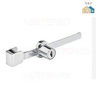 Khóa răng cưa cửa tủ lùa kính chìa thau