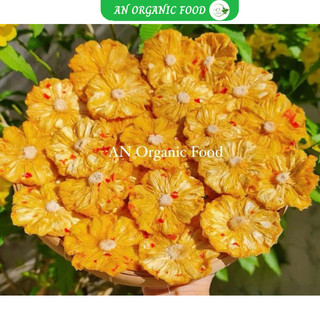  Thơm sấy muối ớt khóm sấy mộc loại A dẻo ngon chua chua ngọt ngọt cay nhẹ AN Organic Food 
