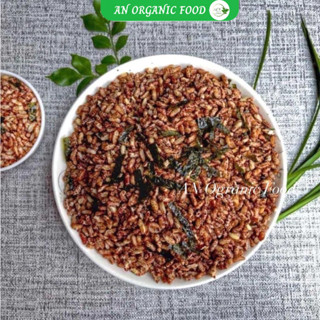Cốm gạo lứt sấy rong biển giòn ngon 500gr, gạo lứt sấy rong biển  ăn kiêng, ăn chay, AN Organic Food