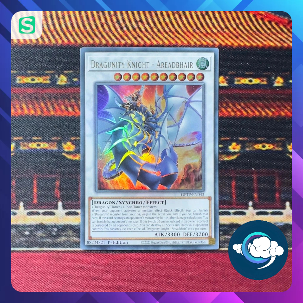 Yugioh Card - GFTP-EN043: Dragunity Knight - Areadbhair - Ultra Rare