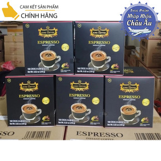 Cà phê hoà tan king coffee espresso instant box 100 sticks * 2.5g